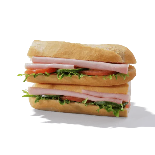 Honey Roast Ham Salad Baguette