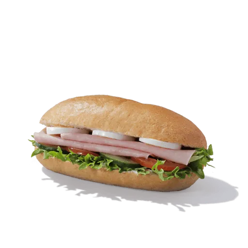 Honey Roast Ham and Egg Salad Roll