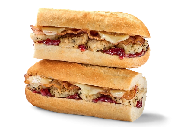 Christmas lunch baguette